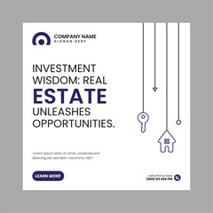 Real Estate Social Media Post Template, property, investment, home, dream, opportunity, market, listings, buyers, sellers, agents, mortgage