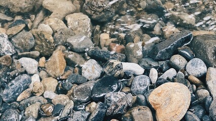 stones on the river