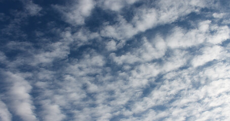Sky full of small clouds