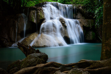 Beautiful Huay Mae Khamin Waterfall - Thailand