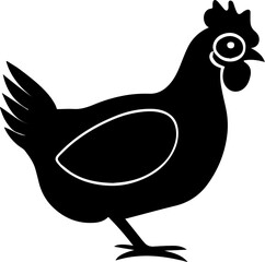 Chicken black icon 2