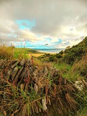 view of the hills of the coast