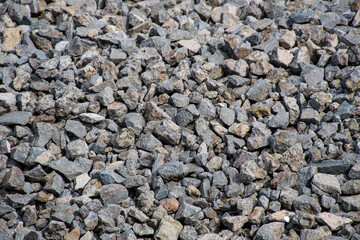 Rock surface, rock around the railway area
