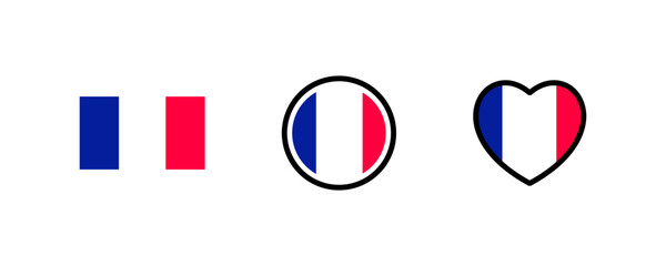 France flag icon. Vector illustration design.