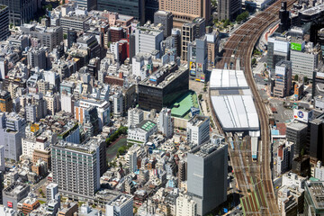 新橋駅付近を空撮