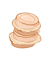 Taiwanese sweets, red bean cakes 