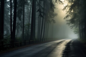 Obraz premium Photo of Soft and muted color palette to convey a sense of mystery. Generative AI.