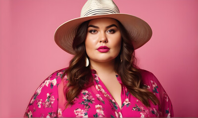 Beautiful plus size model, plus size model posing for photo faschion style fashion for chubby girls