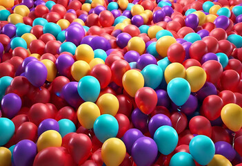 Fototapeta na wymiar Colorful balloons background for party
