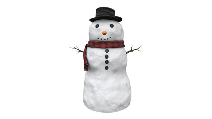 Snowman V2 3D model render