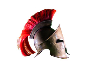 helmet spartan warrior from the army ancient Greece - 641750386