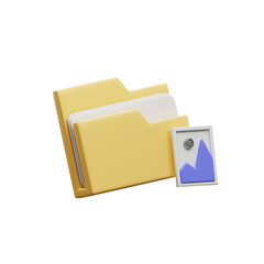 Image Folder 3d illustration