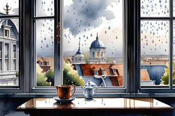 It's raining outside the window
Generate AI 