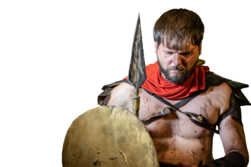 a Spartan warrior from ancient Greece
