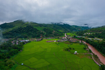 Sapan - beautiful village in the valley Nan province