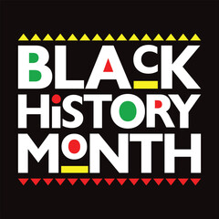 Stylish , fashionable  and awesome black history month quotes typography  illustrator
