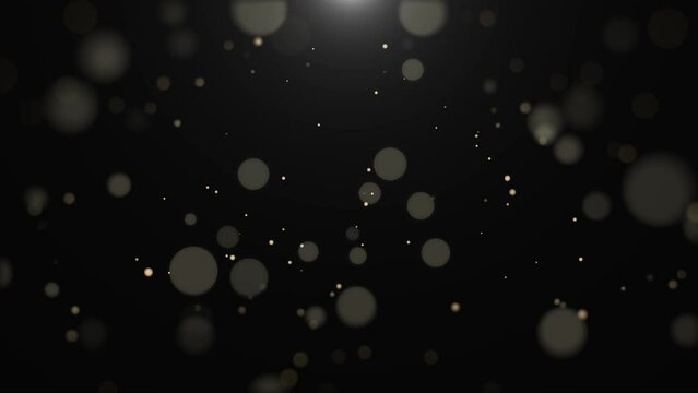 Glittering light particles with abstract circles｜キラキラと光の粒子が漂う抽象的な円の背景