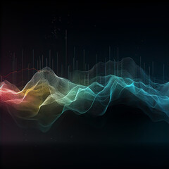 visualization of wave particle, this design was generated with artificial intelligence