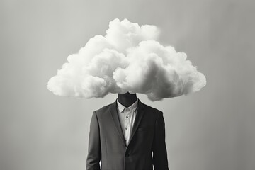 conceptual shot of businessman