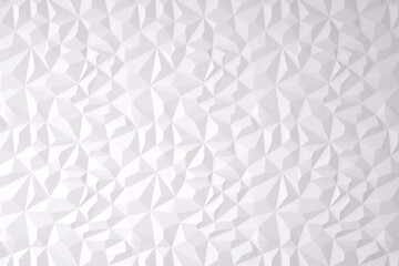 White Background with Triangle Pattern, Abstract geometric seamless pattern design, 3d rendering
