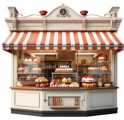  patisserie 3d miniature isolated