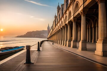 pier at sunset