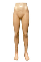 Legs of a plastic mannequin