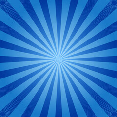 Blue Sunburst Background