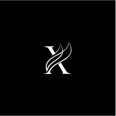 X Leaf Monogram Logo
