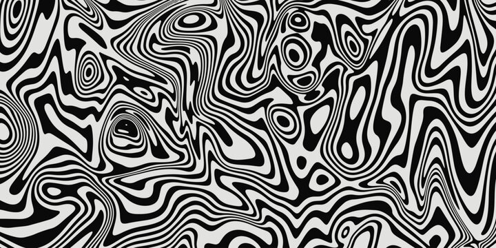 Optical Illusion Stripes Texture. Abstract Geometric Background Vector Design. Op Art Illustration.