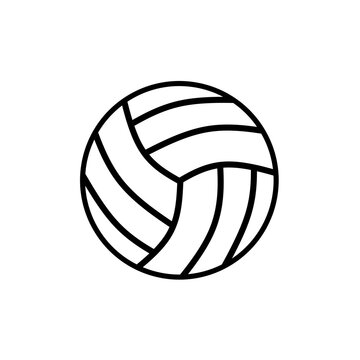 volleyball ball vector on white background
