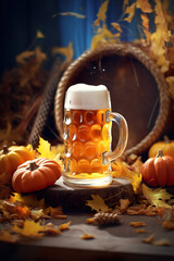 Mug of beer for Oktoberfest celebration