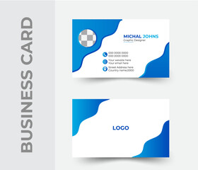 Obraz premium professional,Creative and modern business card template,Double-sided creative business card template and own design.