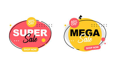 Sale Logo Discount Labels Collection