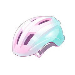 Fototapeta premium pastel helmet cartoon illustration