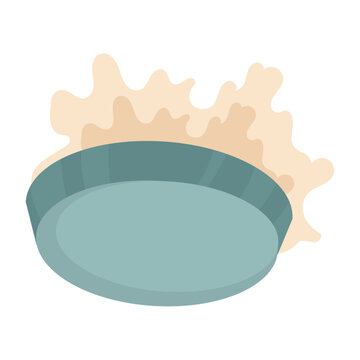 Isolated pie prank April Fools day Vector