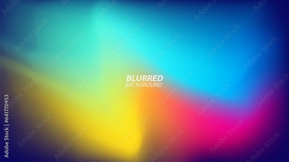 Aufkleber abstract blurred background with bright color gradients. vibrant graphic template for creative graph