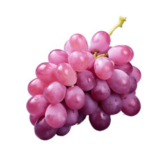 Vineyard Essence Grapes on isolated background. Generative AI