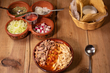 Comida mexicana tipica de restaurante 