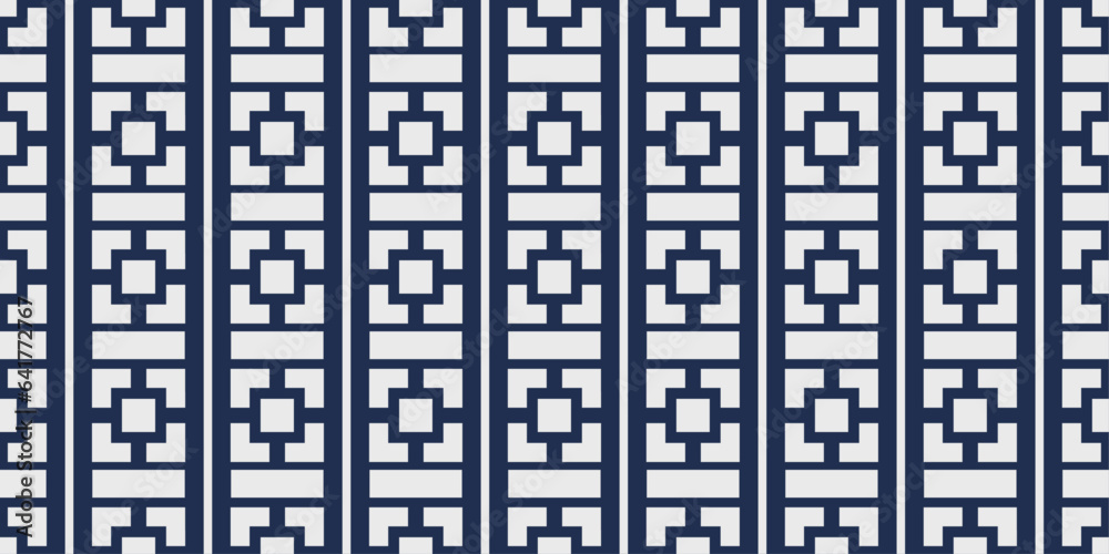 Fototapete a pattern of vertical columns made of blocks.