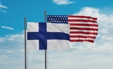 USA and Finland flags