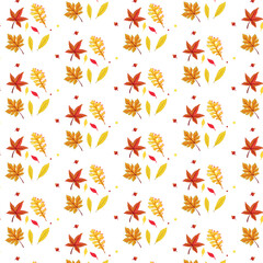 Autumn seamless pattern vector illustration