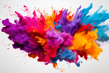 colorful splashes