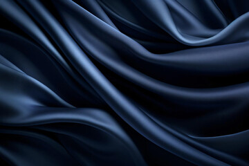 Fototapeta premium Dark blue satin background