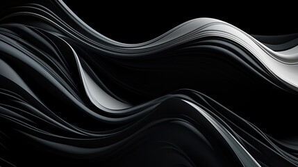 Image of dynamic wavy lines forming a central vortex on a black background.