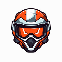 Motorcyclist race car driver character cartoon logo vector symbol