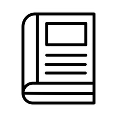 Fototapeta premium Book Math Study Outline Icon