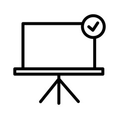 Check Board School Outline Icon