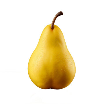Elegant Fruit Pear on Isolated Background. Generative AI