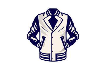 letterman varsity jacket illustration 